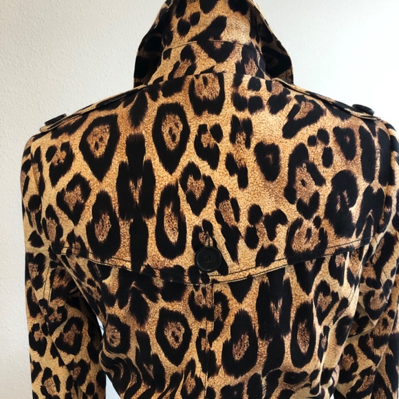 PINK TARTAN LEOPARD TRENCH - Picture 9 of 15